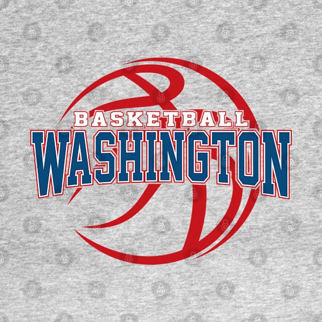 Retro Washington Basketball by Cemploex_Art